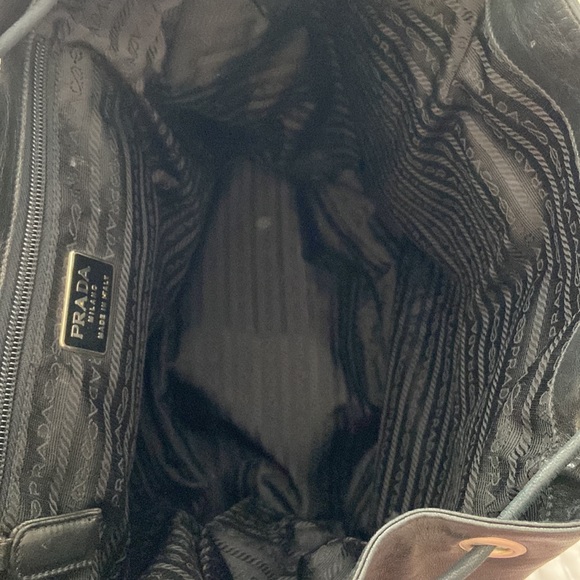 Prada Double Front Pocket Soft Calf Small Leather Backpack - Picture 11 of 14